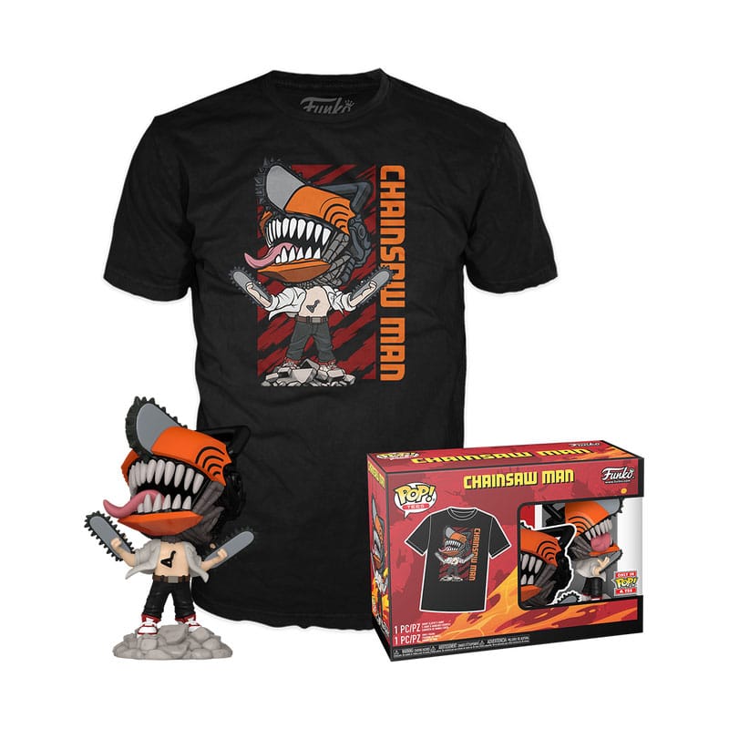 Funko Chainsaw Man Chainsaw Man POP! and Tee Box Leaping Edition
