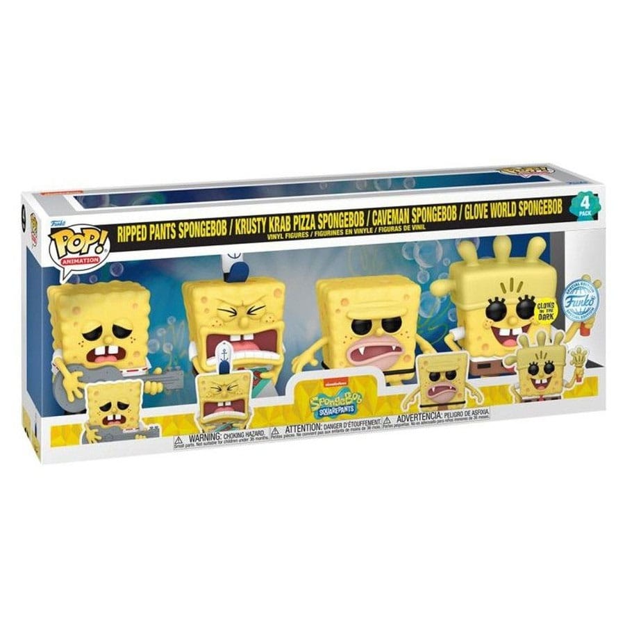 EMEA Spongebob Funko POP! Vinyl Figure (4-Pack)