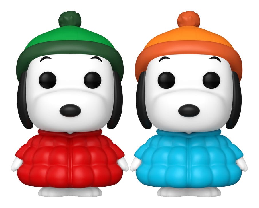 Funko Snoopy Peanuts POP! Animation Vinyl Figure in Coat with Chase 9 cm Assortment 6 Pack