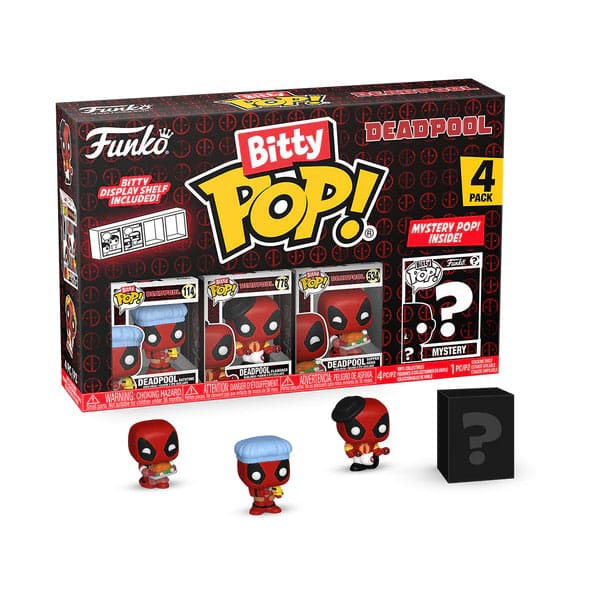 Funko Deadpool Bitty POP! Vinyl Figure 4 Pack Bathtime 2,5 cm