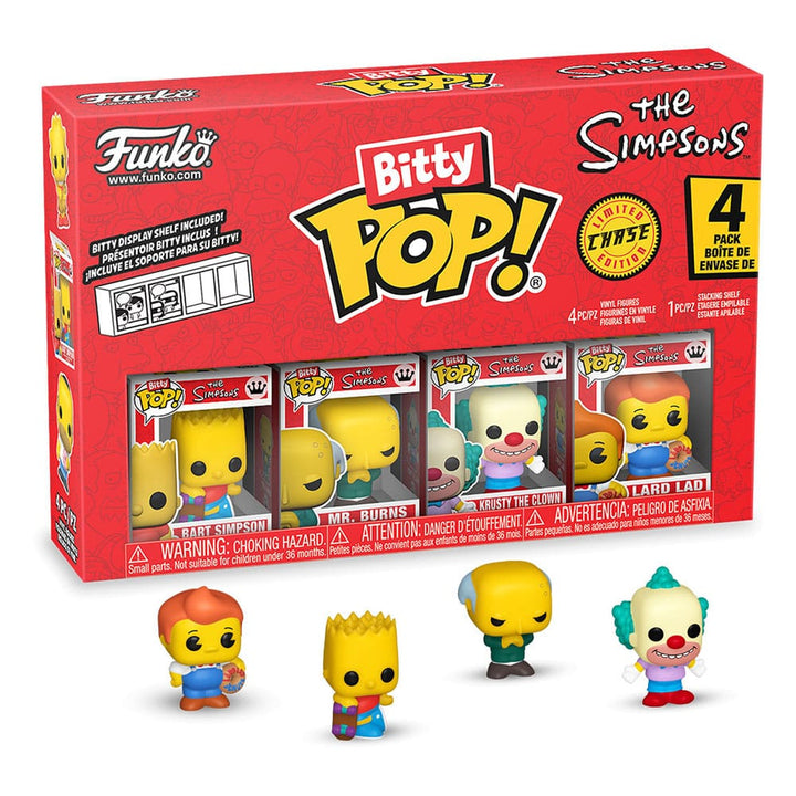 The Simpsons Maggie Simpson Homer Simpson Bart Simpson Lisa Simpson Bitty POP Series 1 Vinyl Figure 4 Pack