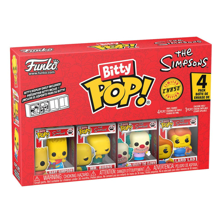 The Simpsons Maggie Simpson Homer Simpson Bart Simpson Lisa Simpson Bitty POP Series 1 Vinyl Figure 4 Pack
