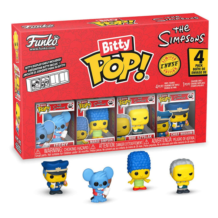 The Simpsons Maggie Simpson Homer Simpson Bart Simpson Lisa Simpson Bitty POP Series 2 Vinyl Figure 4 Pack