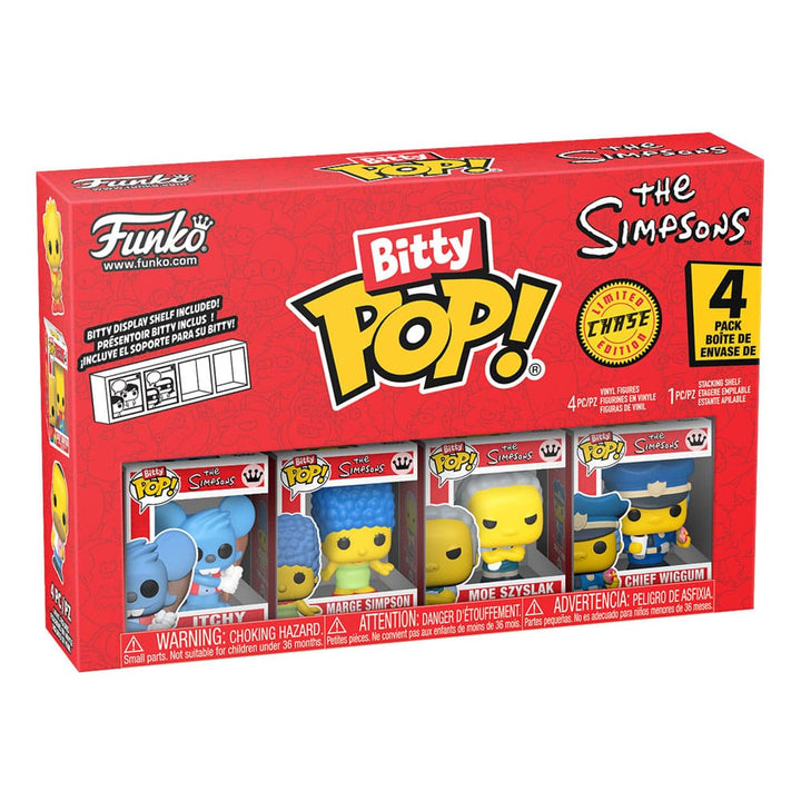The Simpsons Maggie Simpson Homer Simpson Bart Simpson Lisa Simpson Bitty POP Series 2 Vinyl Figure 4 Pack