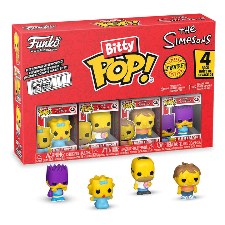 Funko Maggie Simpson Homer Simpson Barney Gumble The Simpsons Bitty POP Series 3 Vinyl Figure 4 Pack