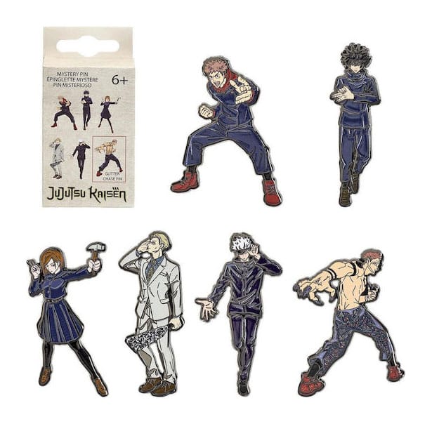 Jujutsu Kaisen Loungefly Enamel Pins Blind Box Multi Character Action Display 12 Pack
