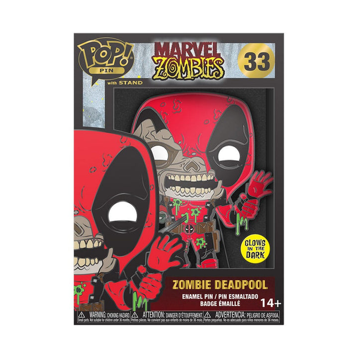Marvel Zombie Loungefly POP! Enamel Pin Deadpool (Glow-in-the-Dark)