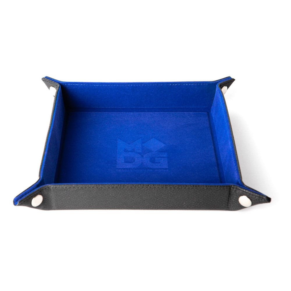 FanRoll Velvet Blue Folding Dice Tray