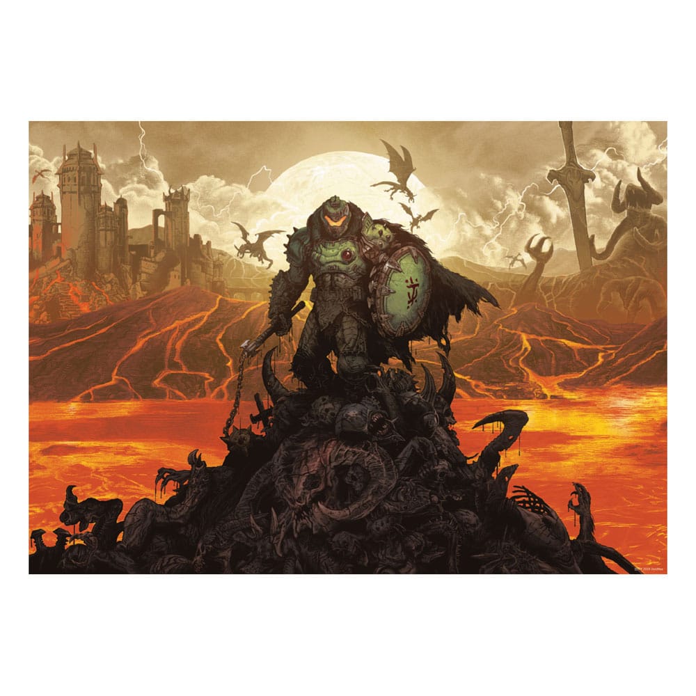 Doom Slayer The Dark Ages Limited Edition Art Print A3 42 x 30 cm