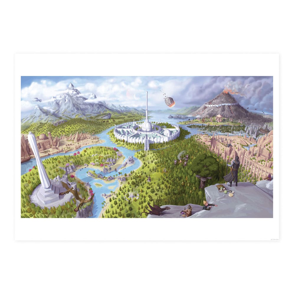 Bethesda Imperial City The Elder Scrolls IV Oblivion Game Art Print Limited Edition