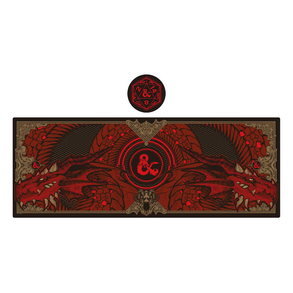 Dungeons and Dragons Graphic Desk Pad and Coaster Set