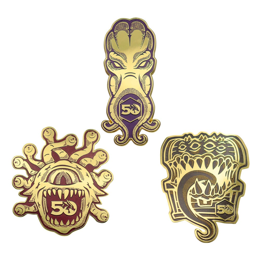 Dungeons and Dragons Pin Badge Set 50th Anniversary Collectors Edition