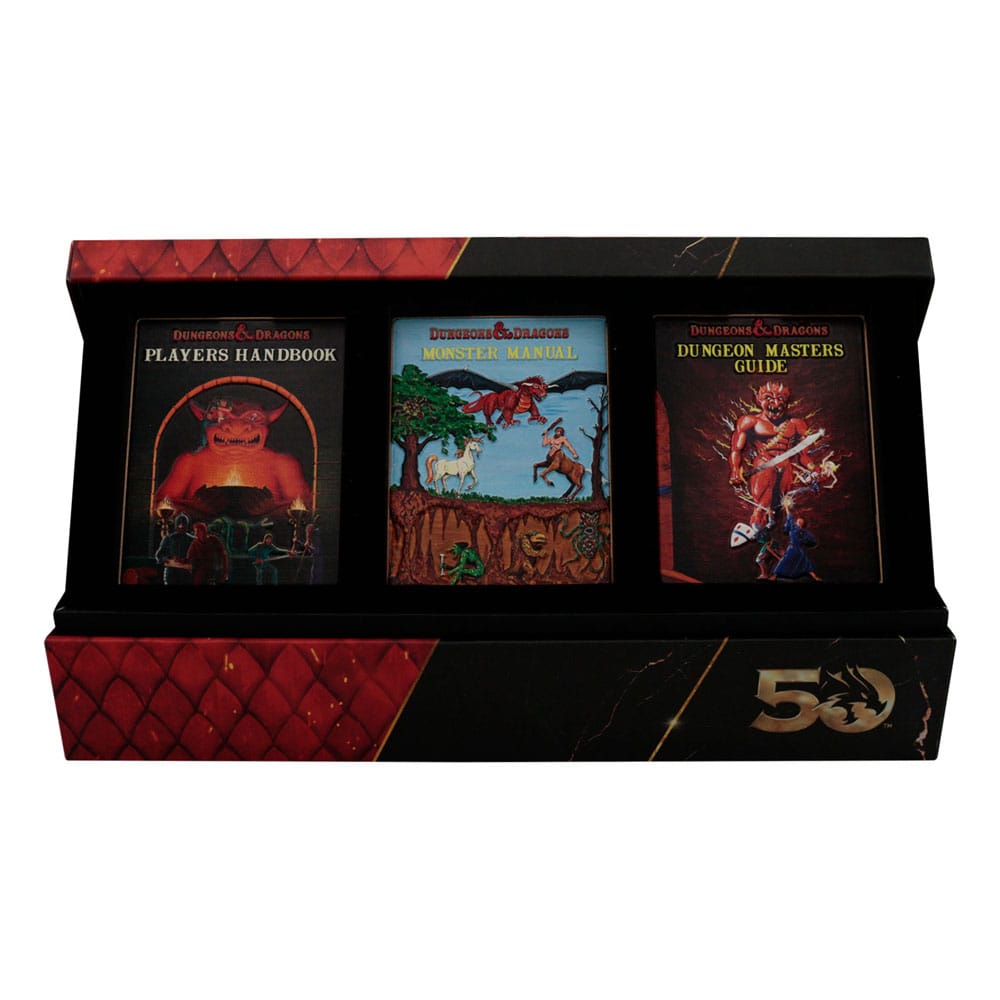 Dungeons and Dragons 1st Edition Book Cover Ingot Set 50th Anniversary