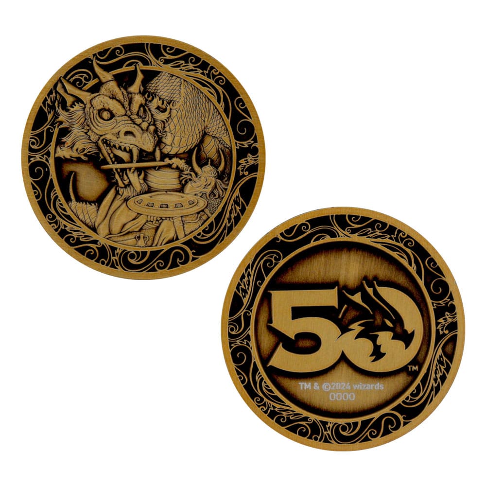 Dungeons and Dragons Dungeons and Dragons Collectable Coin 50th Anniversary Antique Gold Edition