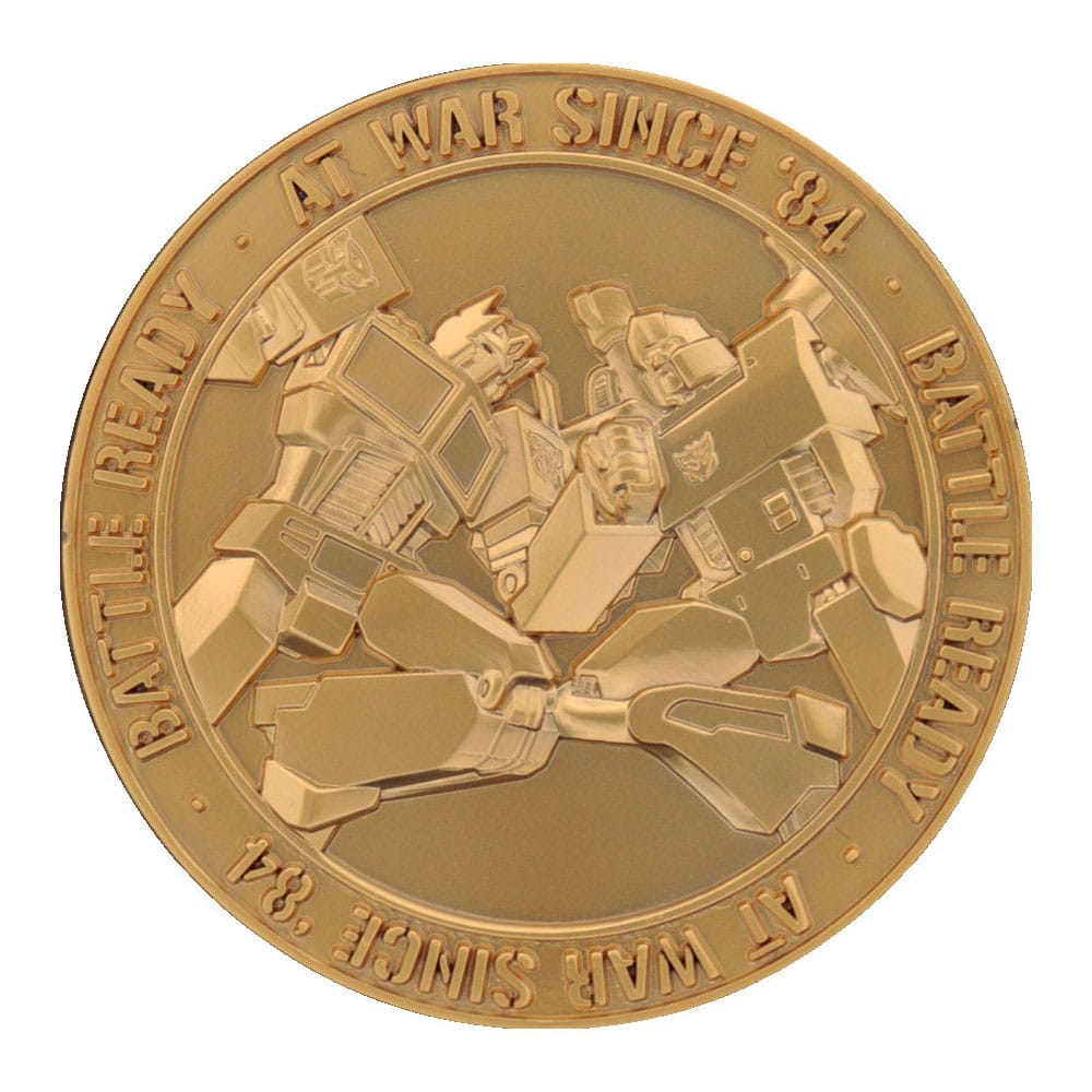 Transformers Transformers Collectable Coin 40th Anniversary Gold Plated Edition 4 cm