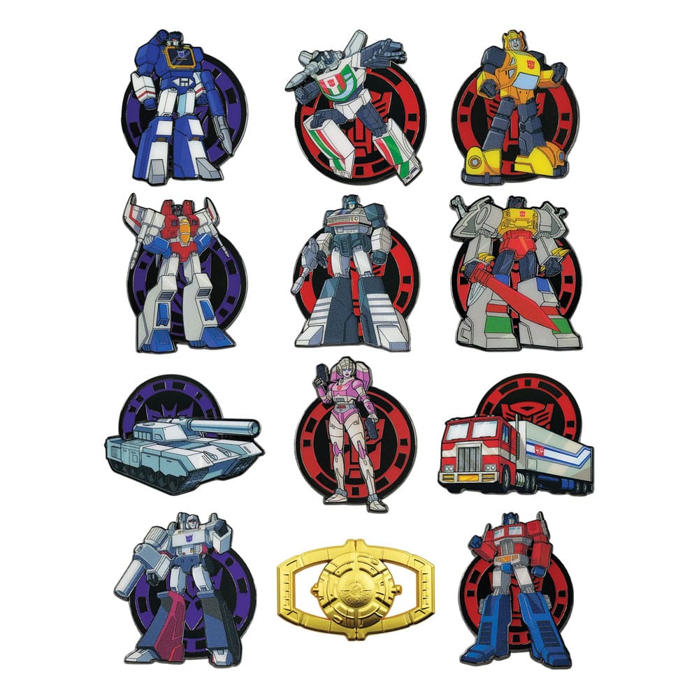 Transformers Pin Badge Display Mystery Set of 12