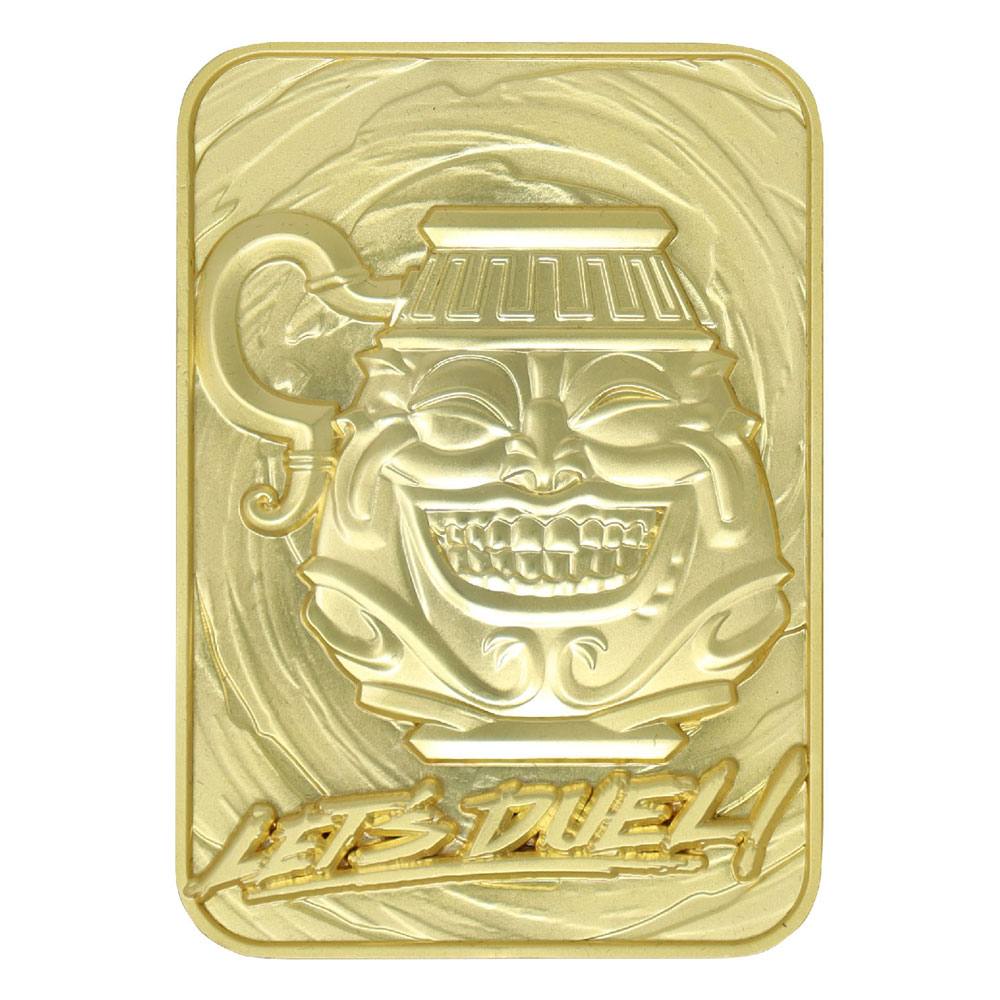Yu Gi Oh Pot of Greed Yu Gi Oh Gold Plated Replica Card