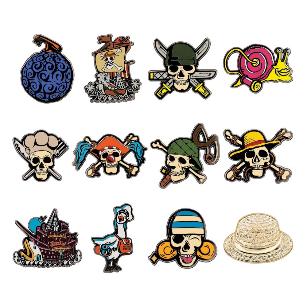 One Piece One Piece World Pin Badge Display Mystery Pin Badge Set of 12