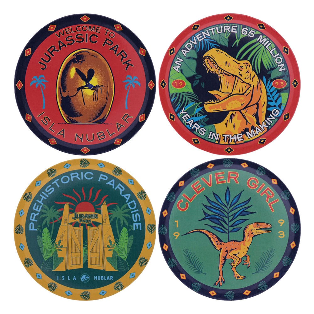Jurassic Park Jurassic Park Coaster 4 Pack