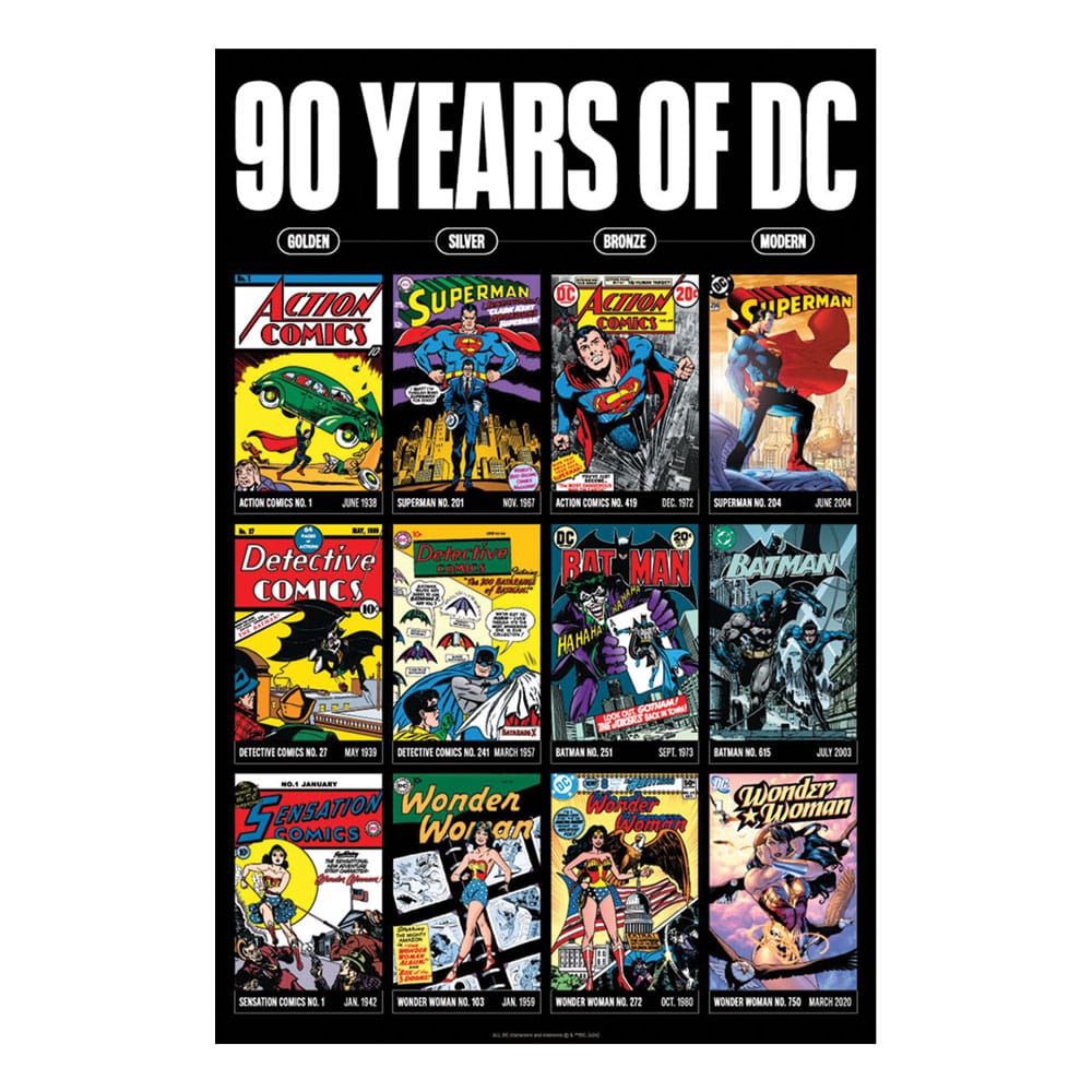 DC Comics Superman Batman Wonder Woman Art Print