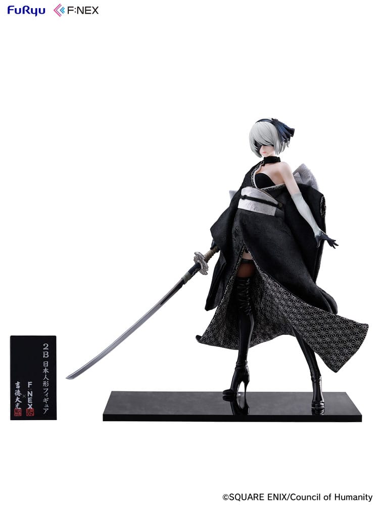 Nier Automata 2B Japanese Doll Nier Automata Ver1.1a F Nex PVC Statue 1 to 4 Scale 43 cm