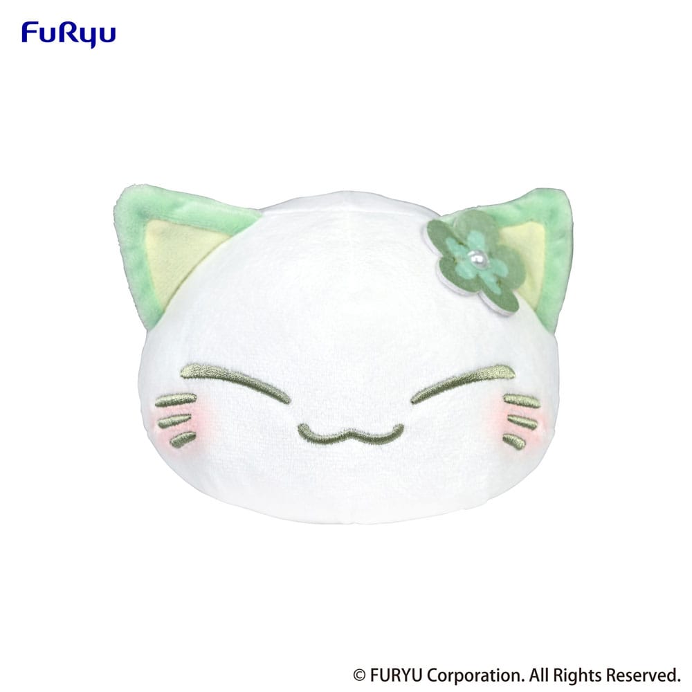 Plush Figure Nemuneko Cat Green PVC Figure 18 cm