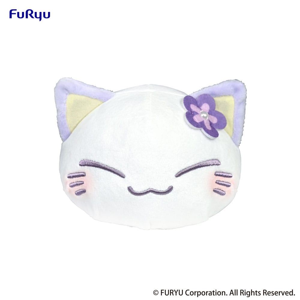 Plush Figure Nemuneko Cat Purple PVC Figure 18 cm