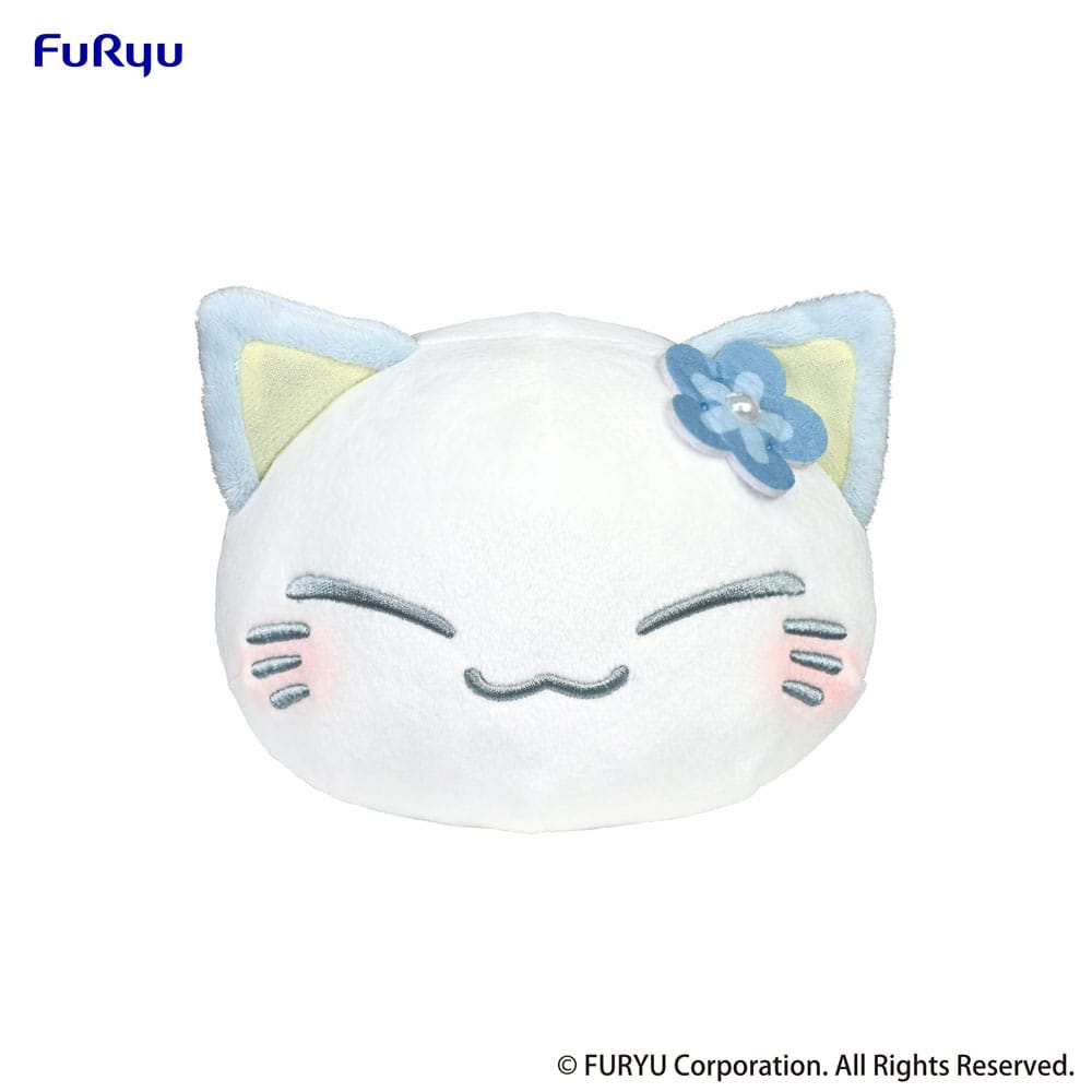 Plush Figure Nemuneko Cat Blue PVC Figure 18 cm
