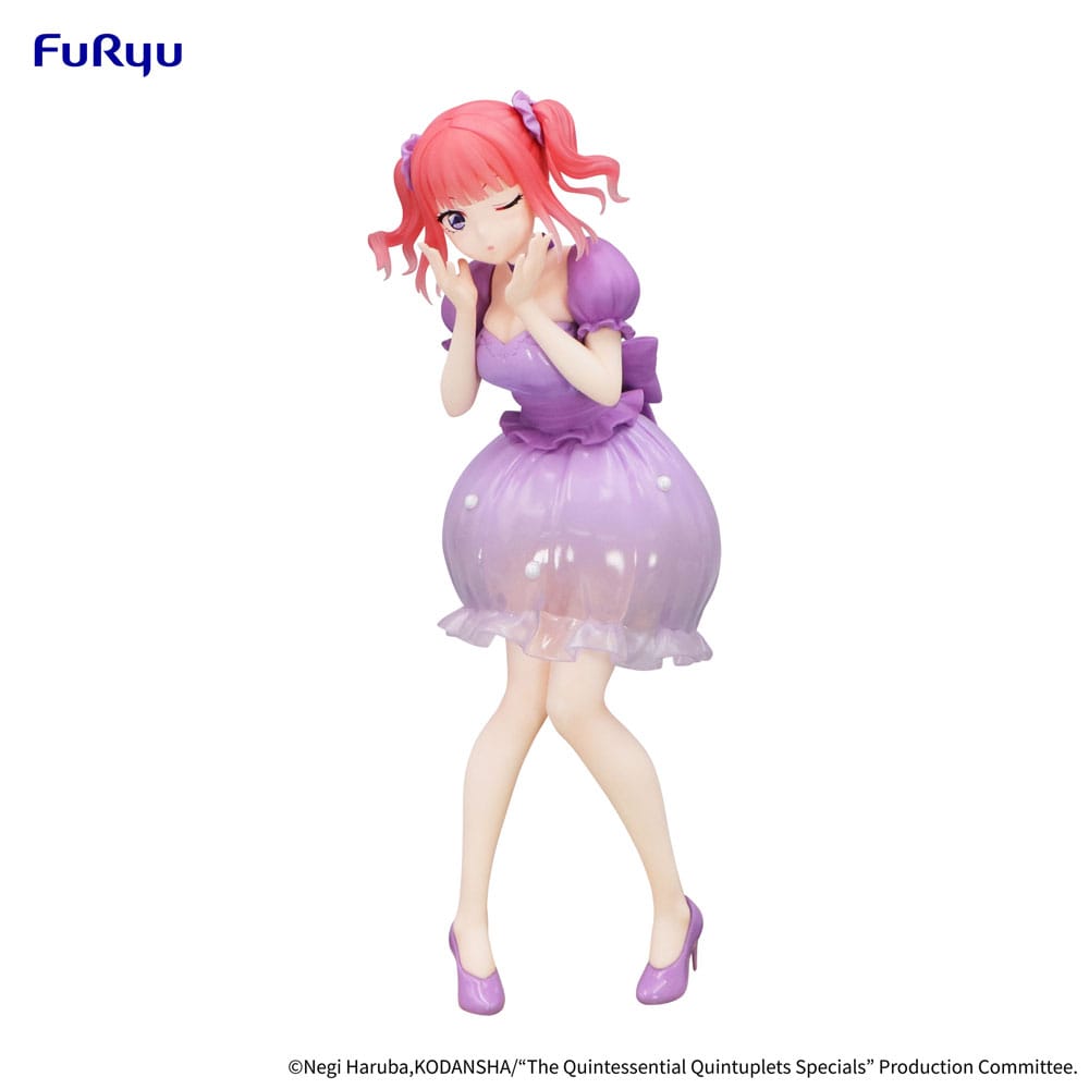 Trio Try iT Nakano Nino Pastel Dress Ver The Quintessential Quintuplets PVC Figure 21 cm