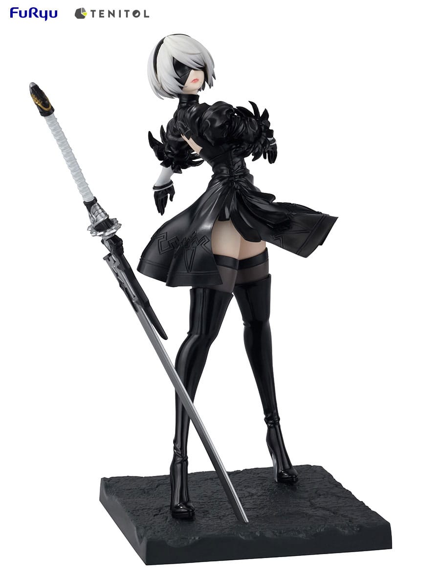 NieR Automata 2B Ver1 1a Game Tenitol PVC Statue 22cm