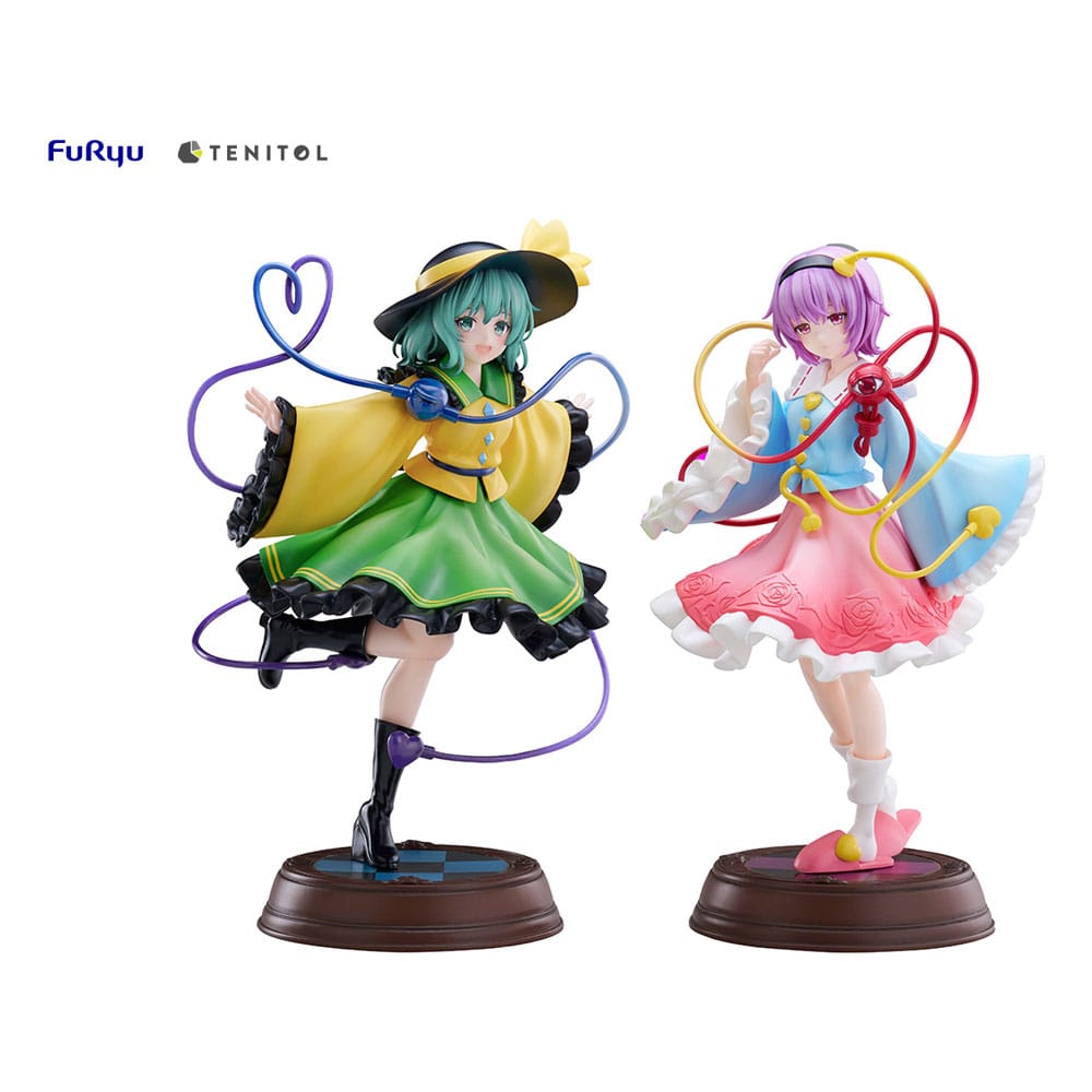 Touhou Project Koishi Komeiji and Satori Komeiji Game Tenitol PVC Statue 22cm