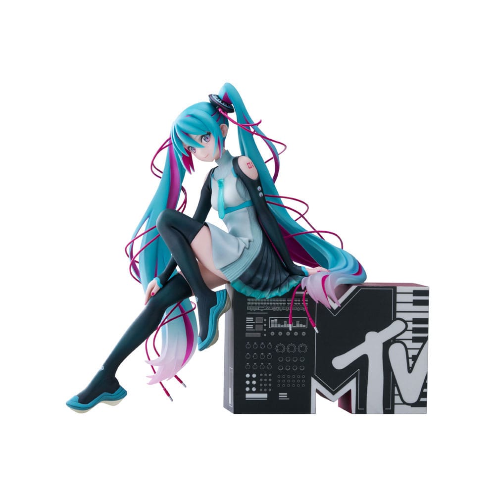 Hatsune Miku MTV Ver Vocaloid Hatsune Miku PVC Statue 1 7 Scale 20cm