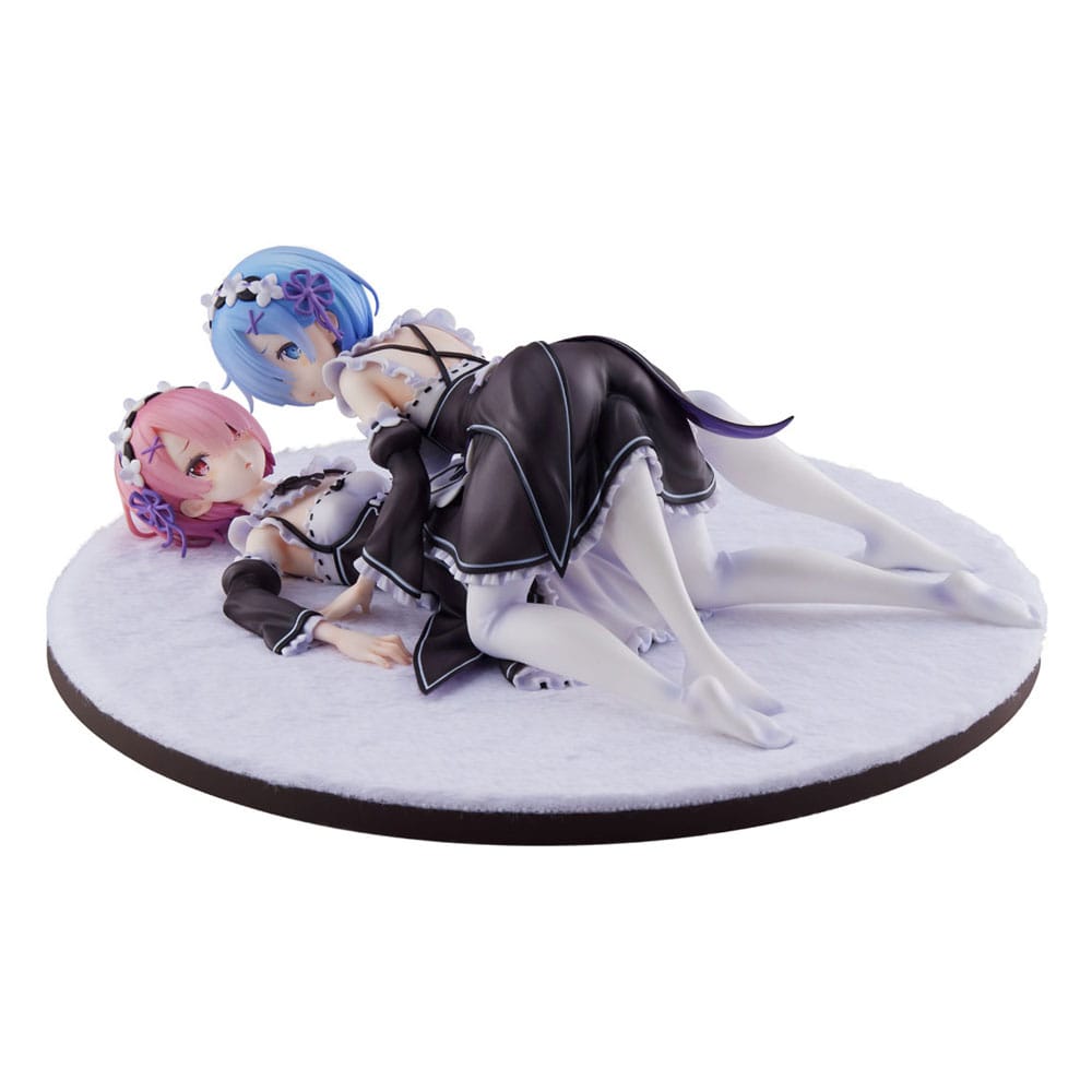 Re Zero Starting Life in Another World Ram and Rem Anime PVC Statue 1 7 Scale 9cm