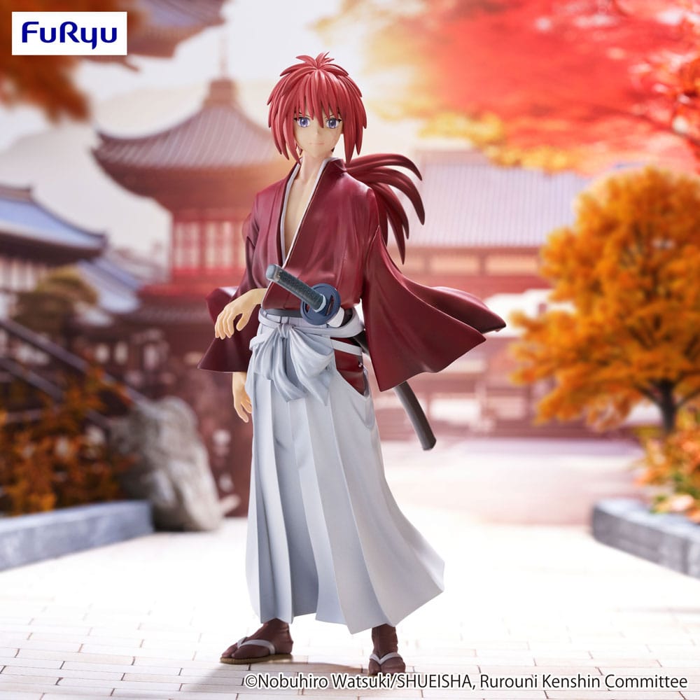 Rurouni Kenshin Meiji Kenkaku Romantan Kenshin Himura Anime Trio Try iT PVC Statue 19cm