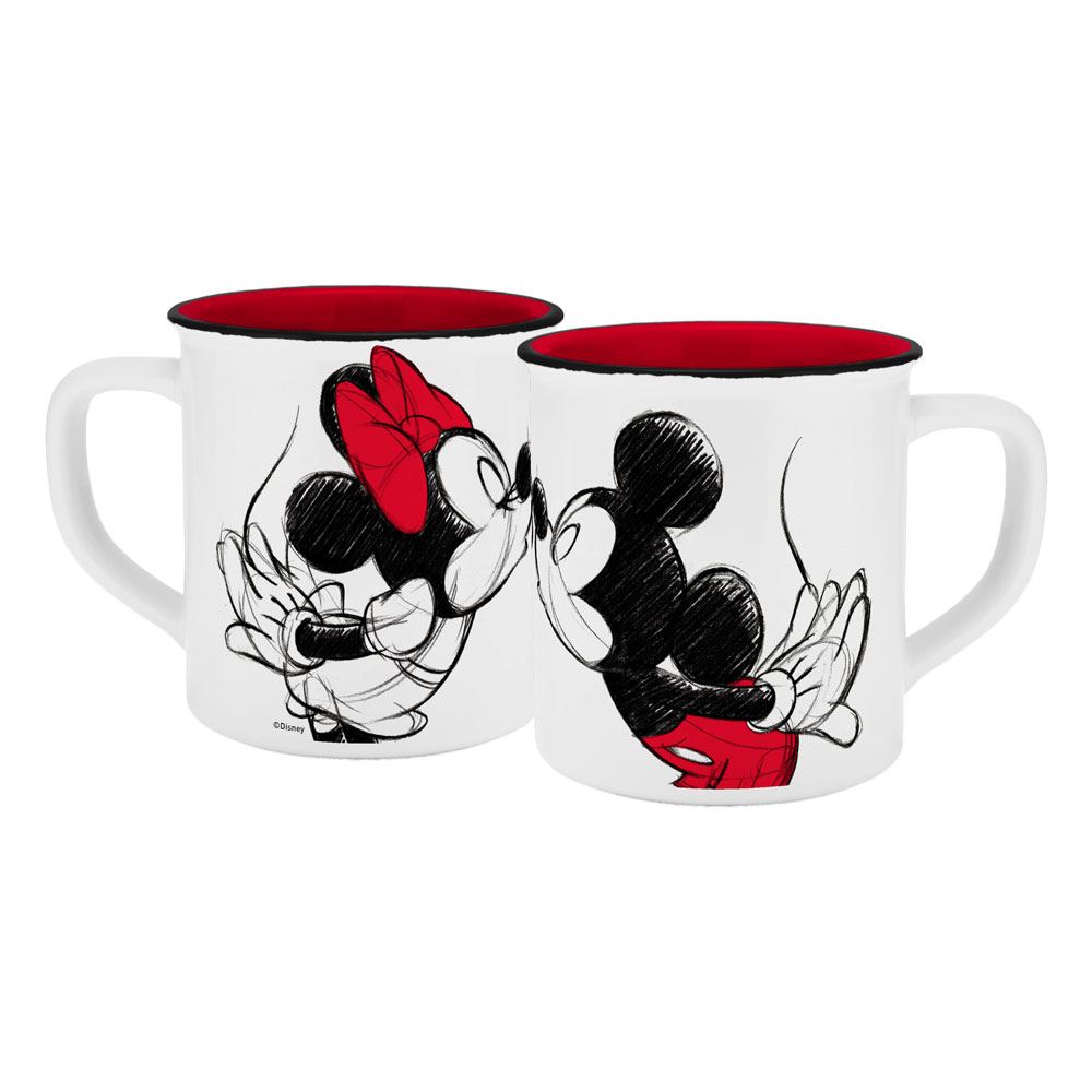 Disney Mickey Kiss Sketch Red Mug
