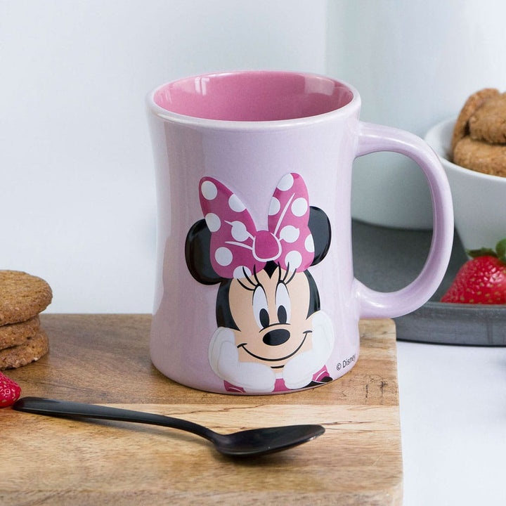 Disney Minnie Mouse 3D Relief Mug Stoneware 360 ml