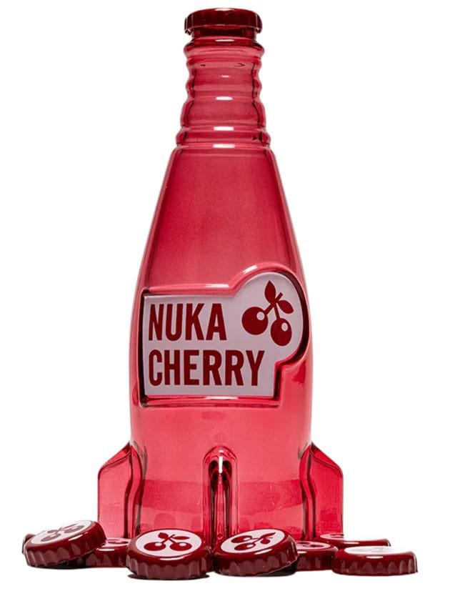 Official Fallout Nuka Cola Cherry Glass Bottle & Cap