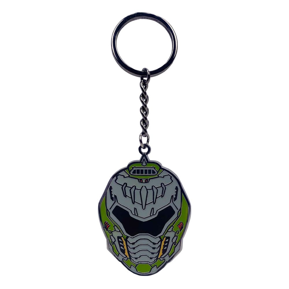Doom The Dark Ages Helmet Metal Keychain