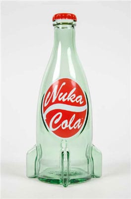 Fallout Nuka Cola Clear Replica Glass Bottle