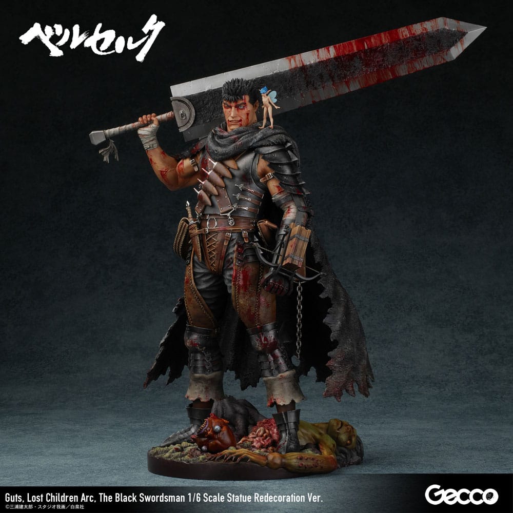 Berserk Guts Lost Children Arc The Black Swordsman Redecoration Ver Berserk Statue 1 6 38 cm