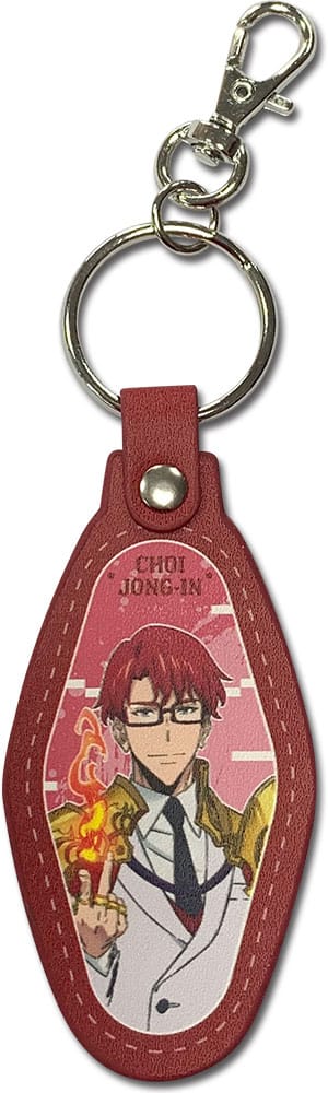 Solo Leveling Choi Jong In Leather Keyring