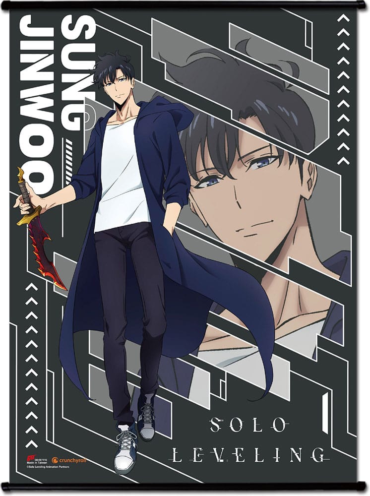 Solo Leveling Sung Jinwoo S Rank Number 2 Wall Scroll 44 x 33 cm