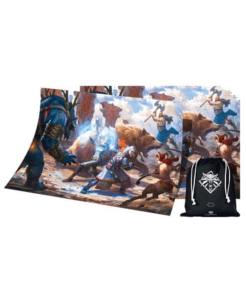 The Witcher III Wild Hunt Geralt and Triss in Battle Gaming Puzzle 1000 Pieces