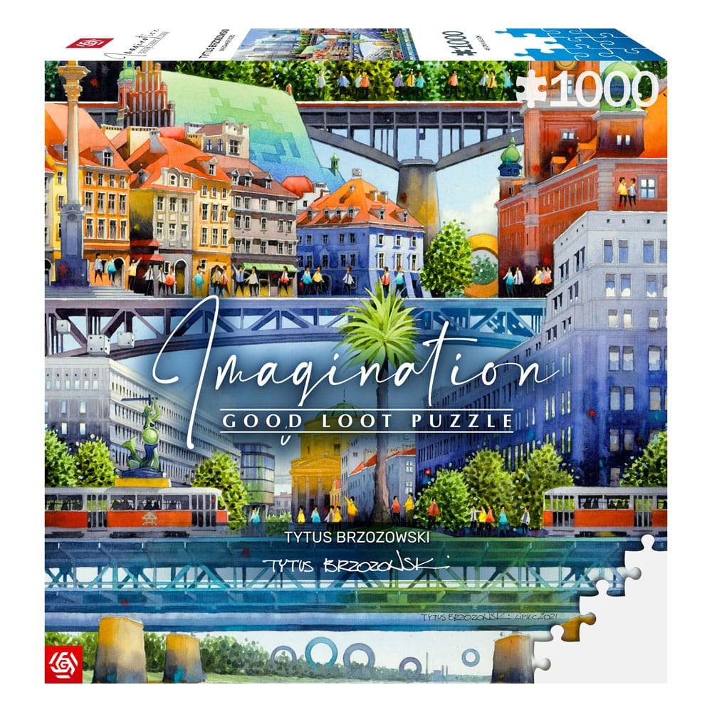Tytus Brzozowski Warsaw Bridges Imagination Puzzle 1000 Pieces