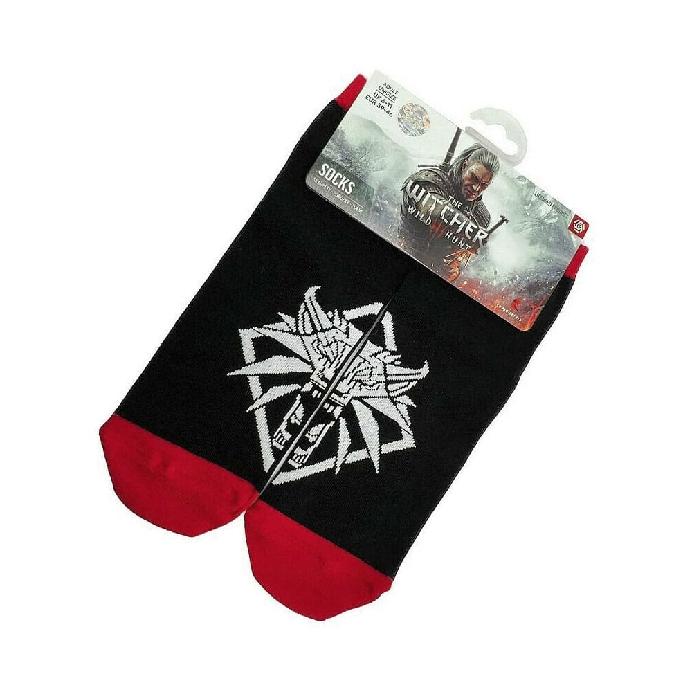 The Witcher Wolf Wild Hunt Video Game Ankle Socks Size 39‑46