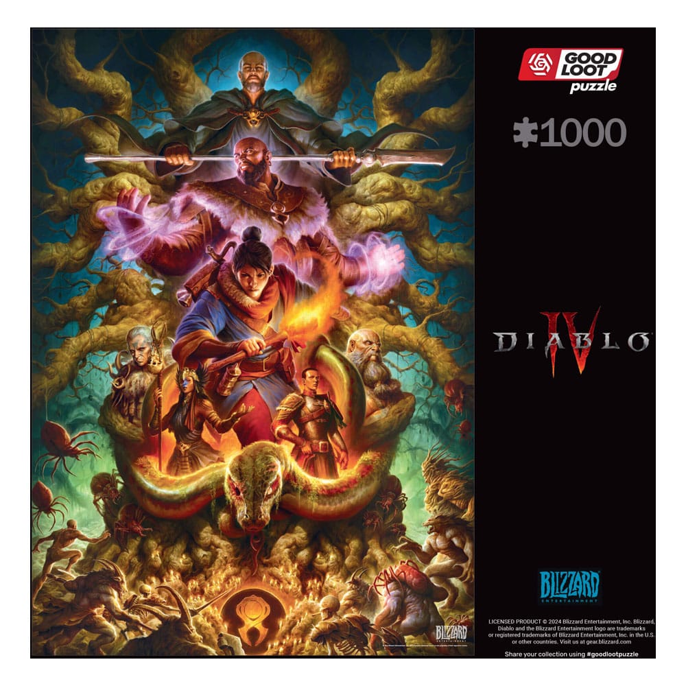 Diablo Horadrim IV Video Game Puzzle 1000 Pieces