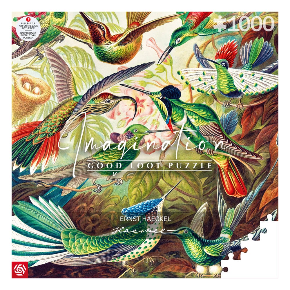 Ernst Haeckel Hummingbirds Kolibry Imagination Art Puzzle 1000 Pieces
