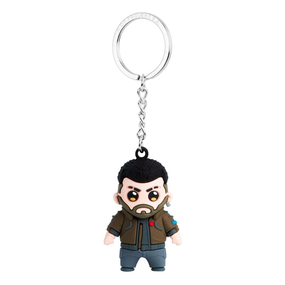 Cyberpunk 2077 V Male Video Game Vinyl Keychain