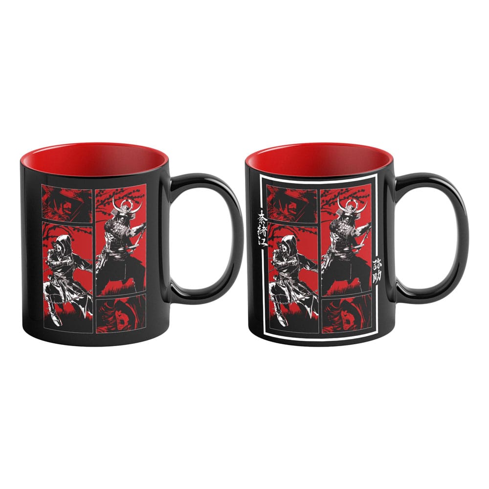 Assassin's Creed Naoe Yasuke Shadows Video Game Heat Change Mug Artwork 450 ml
