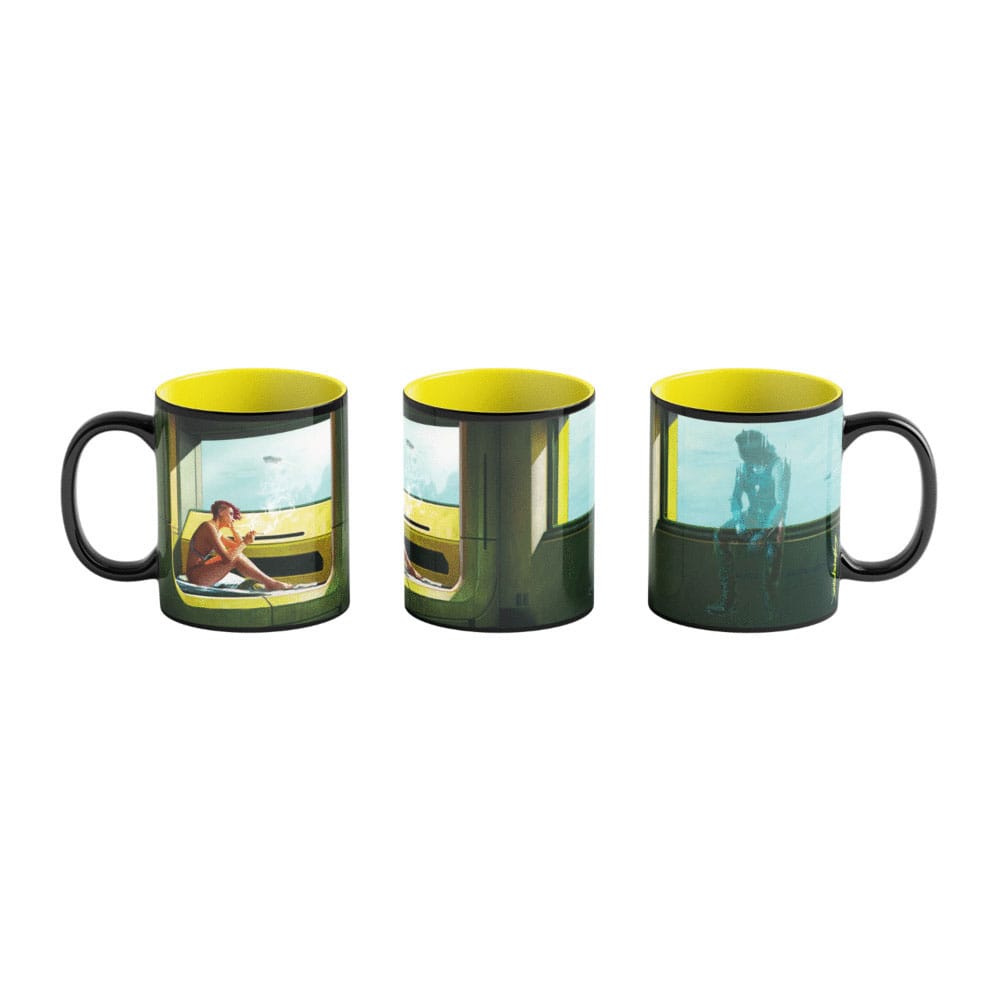 Cyberpunk 2077 Video Game Heat Change Mug Edward Hopper 450 ml